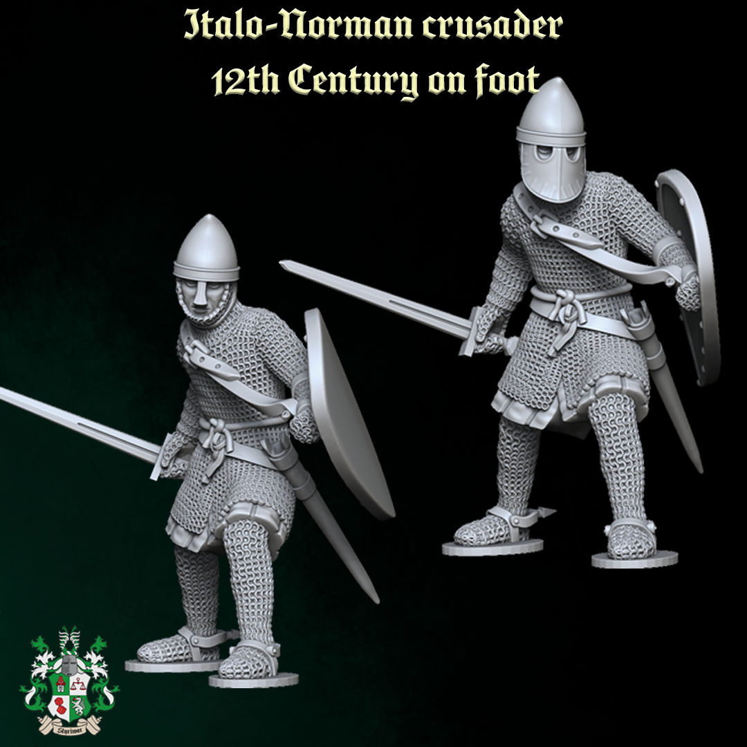 Italo-Norman Crusader on Foot